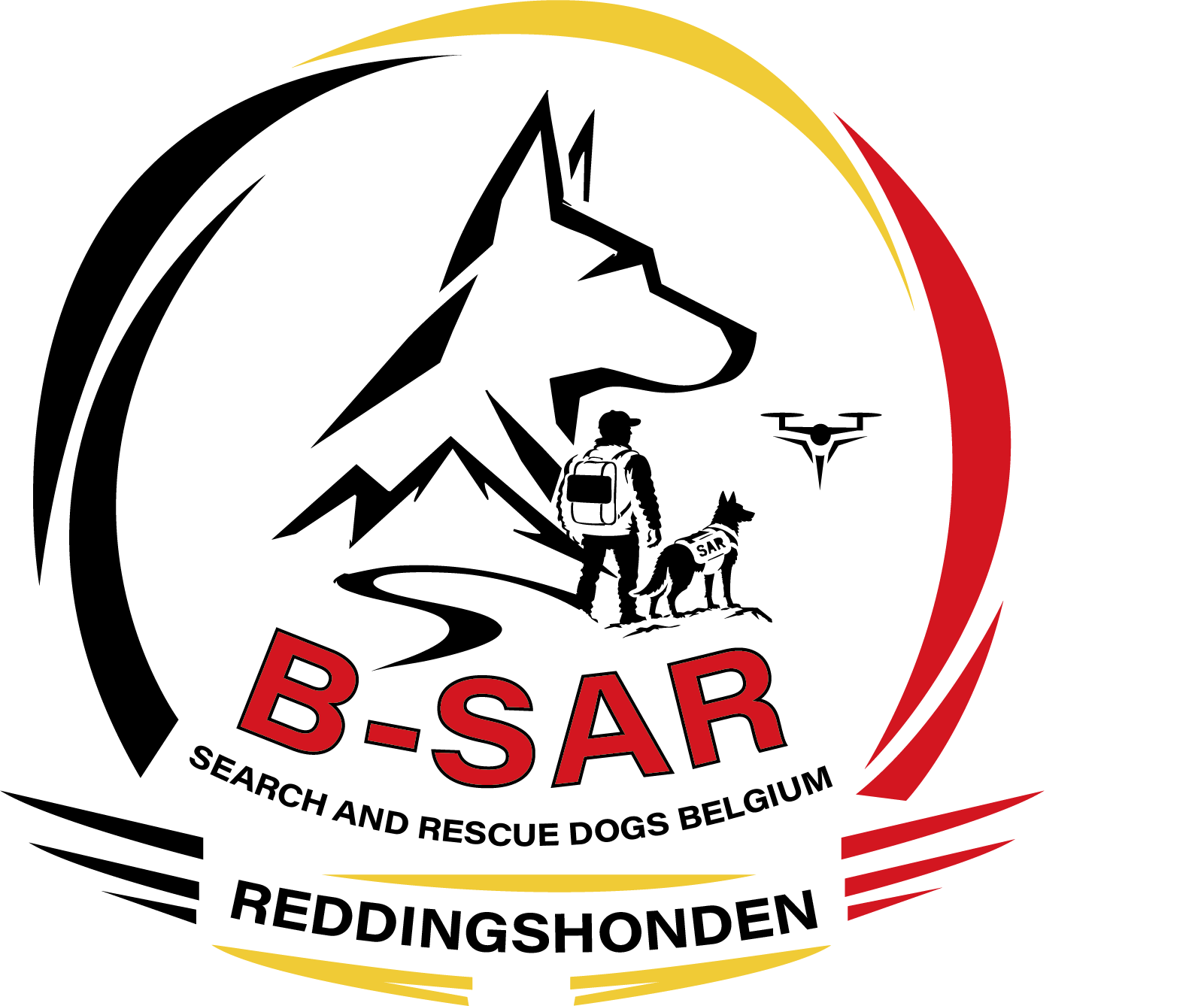 B-SAR Search and Rescue Dogs Belgium - logo navigatie